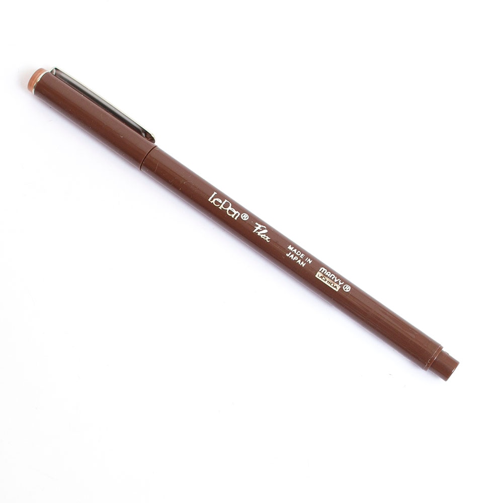 Uchida, Brush Pen, Art & School, Le Pen, Flex, 386590, Brown